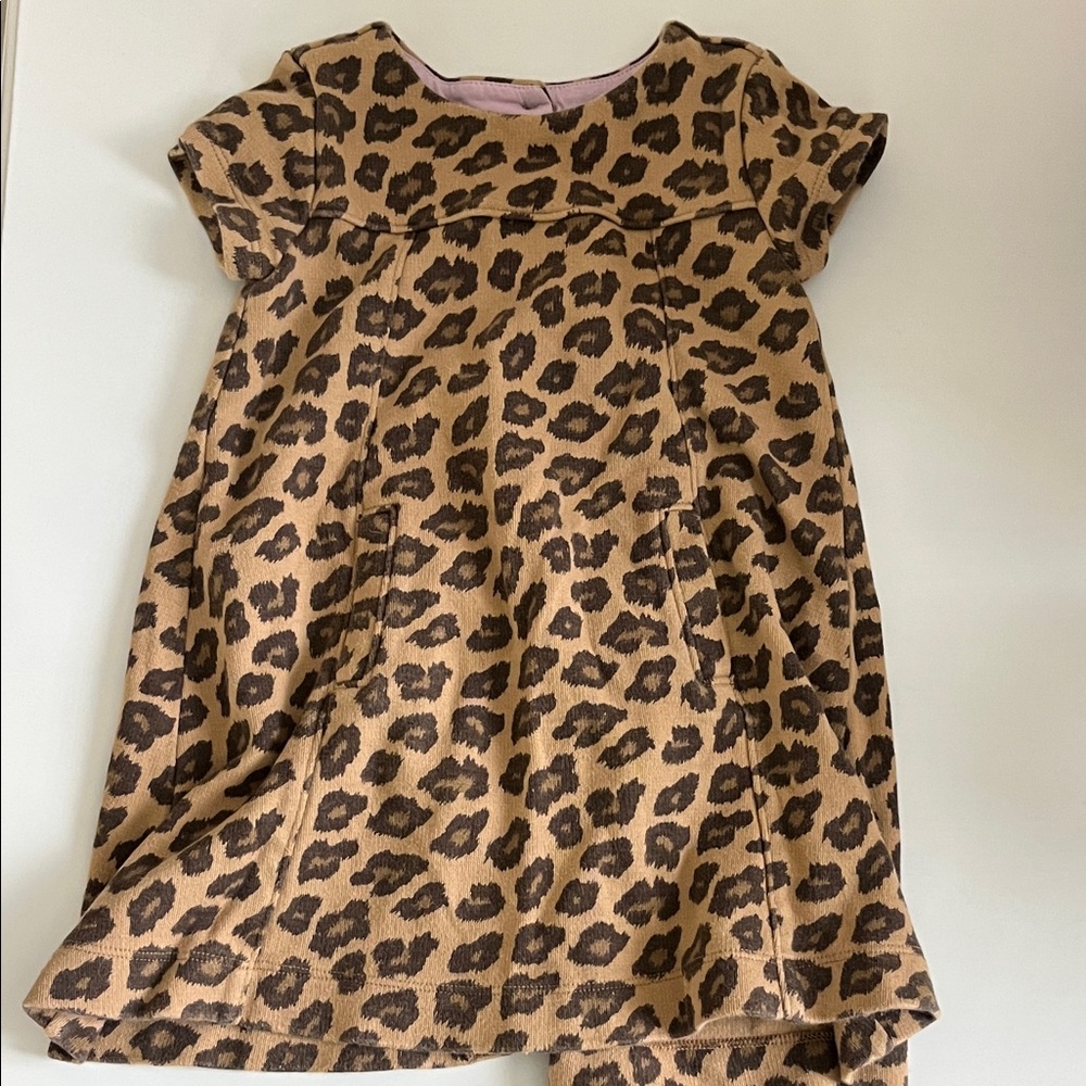 Janie and Jack Tan Leopard Print Outfit